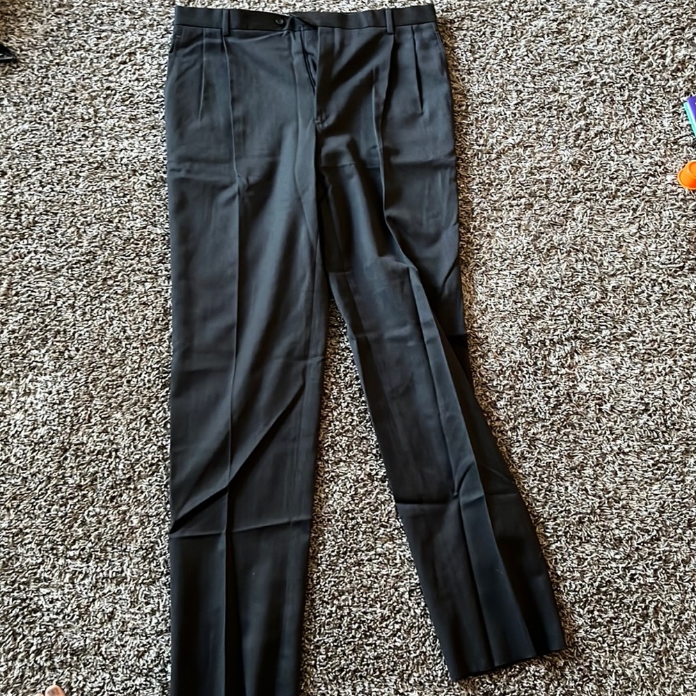 Joseph & Fiess size 38 dark grey men’s dress pants used but good condition